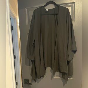 Black sheer dressy long sleeve wrap